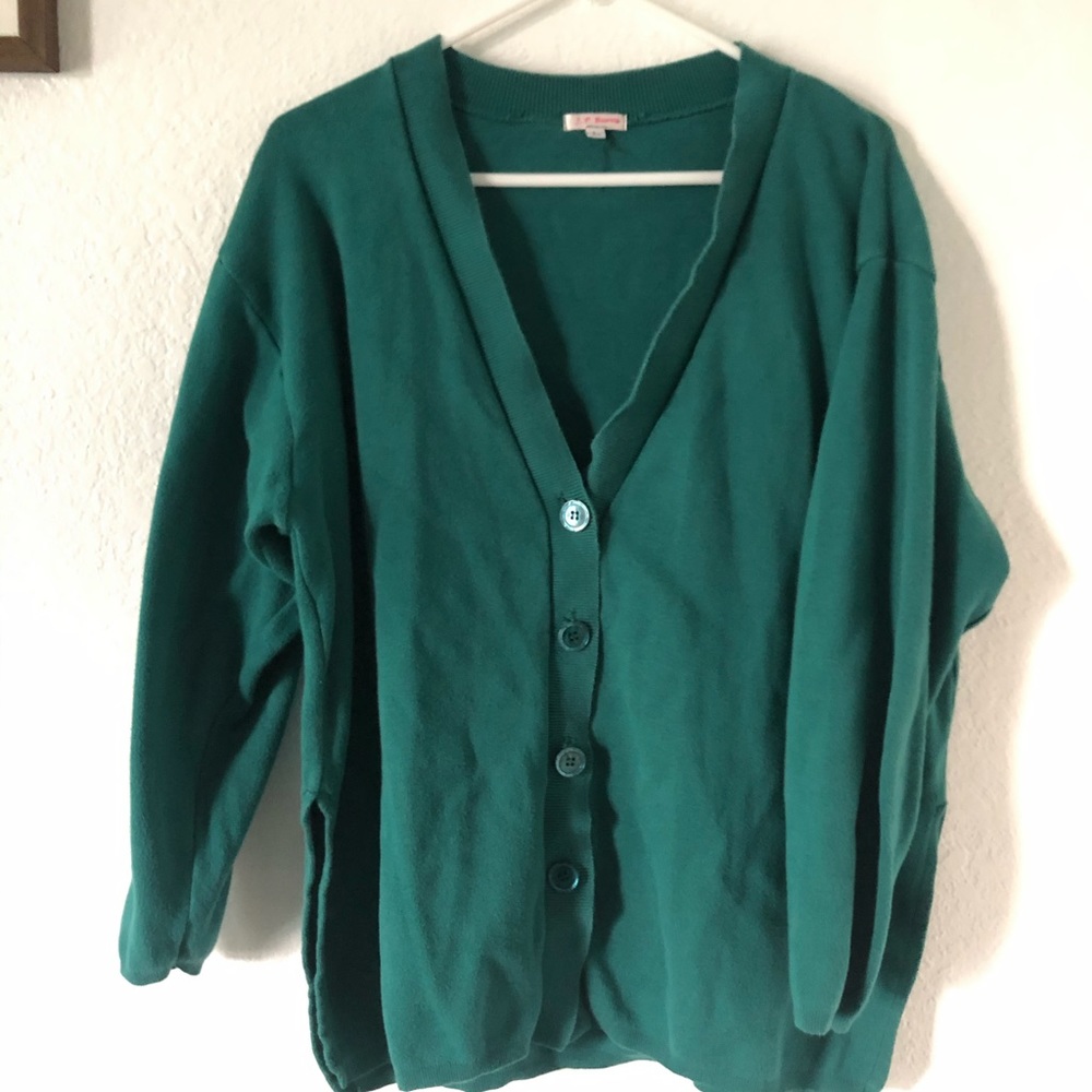 Vintage Knit Green Cardigan
